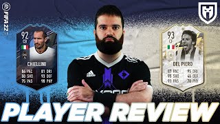 CHIELLINI 92 FUT CAPTAINS E DEL PIERO 93 PRIME MOMENTS  FIFA 22 PLAYERS REVIEW [upl. by Sarkaria555]