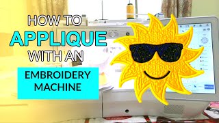 Brother Luminaire tutorial How to applique with embroidery machine [upl. by Qidas172]