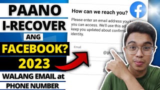 PAANO IRECOVER ANG FACEBOOK ACCOUNT 2023 HOW TO RECOVER FACEBOOK WITHOUT EMAIL AND PHONE NUMBER [upl. by Persson701]