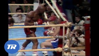 Marvin Hagler vs Loucif Hamani  ON THIS DAY FREE FIGHT  Halger sends Hamani Thru the Ropes [upl. by Assisi]