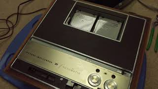 Operation of a 1965 3M RevereWollensak M4 7200 Tape Player [upl. by Mylor]