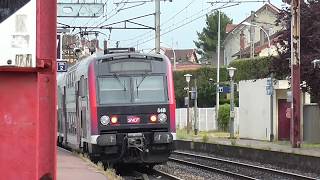 Z20500 et Z8800 Carmillon  Départ de la gare dOrly Ville sur la ligne C du RER [upl. by Ailyt]