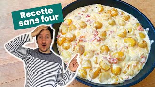 Tartiflette maison à la poêle sans four  Une recette facile [upl. by Aidnyl92]