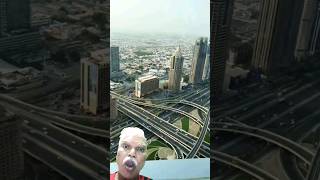 Amazing view from sky Dubai travel dubaimall burjkhalifa views explore shortsytshorts [upl. by Aramahs]