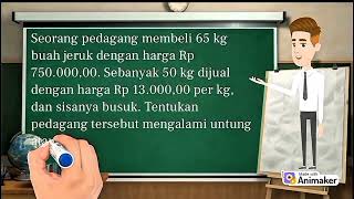 MEDIA VIDEO PEMBELAJARAN BERBASIS ANIMAKER PADA MATERI ARITMATIKA SOSIAL SMP KELAS 7 [upl. by Odrarebe]