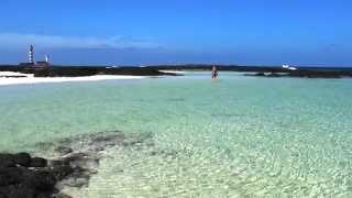 El Cotillo Fuerteventura  Beach amp Lagoons  Carribean like white sands [upl. by Ilrahs314]