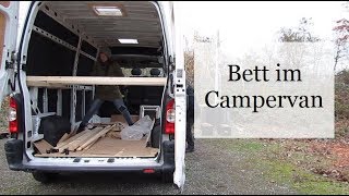 Folge 5  Bett im Camper bauen  Campervan Wohnmobil Selbstausbau [upl. by Nalyak75]