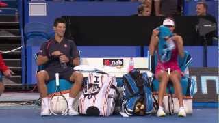 Novak Djokovic and Ana Ivanovic do Gangnam Style  Hyundai Hopman Cup 2013 [upl. by Amej]