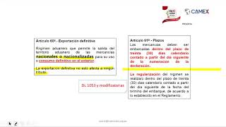 Conferencia de Comercio Exterior  La operatividad aduanera de una exportación 23 jul 2020 [upl. by Ayekam]