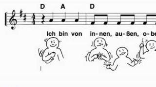 Ich bin von innen außen oben unten  Kinderlied  Songtext  Kostenlos  SermonOnline [upl. by Dolf]