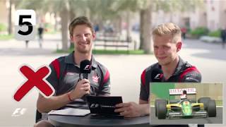 Haas F1s Romain Grosjean And Kevin Magnussen  F1 Grill The Grid [upl. by Lyndsie]