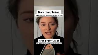 Vasopressors Norepinephrine How Does It Work Free Study Guide icunurse icu nurse [upl. by Nahshu686]