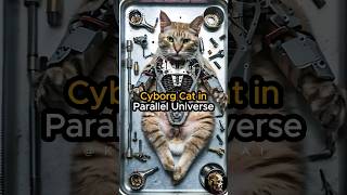 CYBORG CAT IN PARALLEL UNIVERSE shorts short cat cyborg crazy funny [upl. by Milewski714]