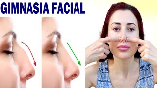 Gimnasia Facial para AFINAR Y RESPINGAR LA NARIZ [upl. by Percival289]