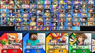 Super Smash Bros Ultimate  All Characters [upl. by Allicirp]