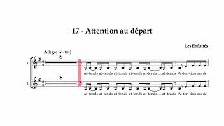 17  Attention au départ  Piano seul [upl. by Akerehs]