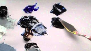 How to mix warm and cool black acrylic paint [upl. by Vigen]