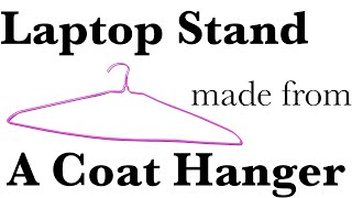 【DIY】Laptop Stand Made From a Coat Hanger [upl. by Zitella]