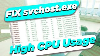 How to Fix svchostexe High CPU Usage in Windows 10 and 11 [upl. by Rutter]