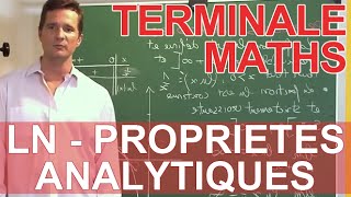 Logarithmes népériens  propriétés analytiques  MATHS  TS TES  Les Bons Profs [upl. by Adnav]