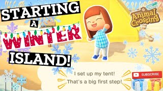 Animal Crossing New Horizons ACNH Starting a Winter Island [upl. by Colbye416]