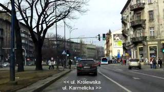 Kraków ul MKonopnickiej  Kraków ul Bratysławska [upl. by Leakim]