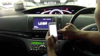 Toyota Estima  WIRELESS MirrorLink amp Fm Conversion [upl. by Otilrac]