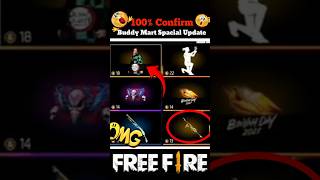 Buddy Mart Spacial Update  😱😱  shorts freefire  G1SGaming [upl. by Notlih]