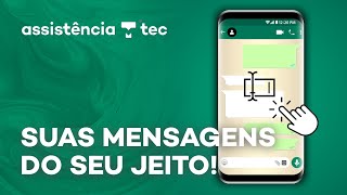 Como formatar texto no WhatsApp – AssistênciaTec 096 [upl. by Yentyrb]