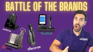 BEST Wireless Headset for PC amp DESKPHONE  Poly vs Jabra vs Yealink vs Discover  MIC TEST [upl. by Htebyram]