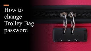 How to reset trolley bag password  American tourister luggage lock reset  Change trolley bag code [upl. by Laira]