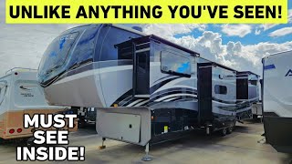 TOTALLY UNIQUE FLOORPLAN Jayco Pinnacle 38FLGS Fifth Wheel RV [upl. by Kirenoj]