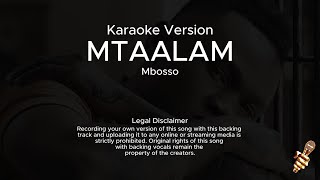 Mbosso  Mtaalam Karaoke Version [upl. by Gabrielli]