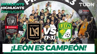 HIGHLIGHTS  LAFC 1vs3 León  CONCACHAMPIONS 2023  Final  TUDN [upl. by Marduk]