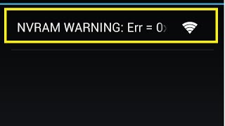 Cara mengatasi Wifi NVRAM WARNING Err 0x10 Di Xiaomi note 3g [upl. by Elocin]