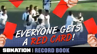 An Argentinian match once had a record 36 red cards  Record Book [upl. by Zeidman]