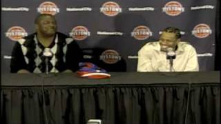 Allen Iverson Detroit Pistons News Conference  We talking about practice Funny [upl. by Lanza]