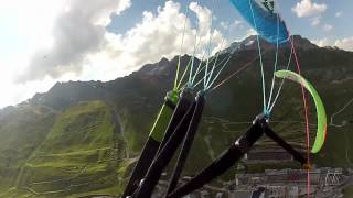 Show SupAir  parapente acrobatique  Tignes [upl. by Yesdnil]