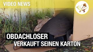 Obdachloser verkauft Karton in Münchner Innenstadt für 230000 Euro [upl. by Lurlene936]