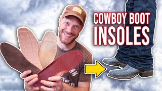 4 Insoles for More Comfortable Cowboy Boots [upl. by Ahsinac]