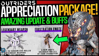 Outriders THIS IS BIG  New Update amp Appreciation Packages Are Here MAJOR CLASS BUFFS amp CHANGES [upl. by Airotel]