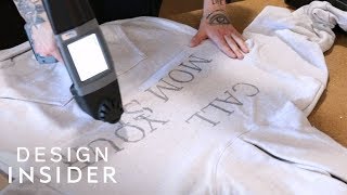 Portable Printer Directly Prints Designs On Clothes [upl. by Herminia332]