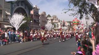 USC Marching Band at Disneyland  Taping for Christmas Day Special 110909 [upl. by Northey]