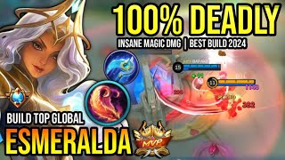 ESMERALDA BEST BUILD 2024  BUILD TOP GLOBAL ESMERALDA GAMEPLAY  MOBILE LEGENDS✓ [upl. by Eiramana642]