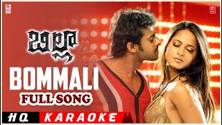 Bommali  Billa  Scrolling Lyrics  Telugu Karaoke Adda [upl. by Orran]