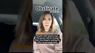 Obstinate stubbornfacts headstrong vocab learnenglish english englishlanguage [upl. by Hanzelin208]