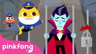 Police Baby Shark vs Halloween Monsters  Halloween Story for Kids  Pinkfong Official [upl. by Luemas]