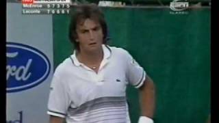 McEnroe vs Leconte  Australian Open 1985 4ºR  1111 [upl. by Rudelson]