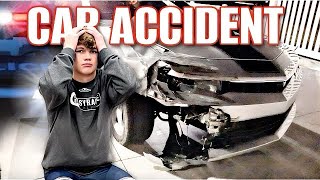 He CRASHED his NEW CAR First Car Accident [upl. by Esirahs]