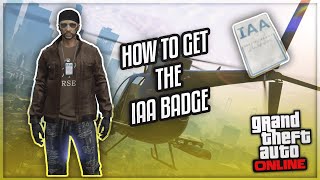 HOW TO GET THE IAA BADGE ON GTA 5 Online FAST amp EASY PS5XBXPC [upl. by Yrolam]